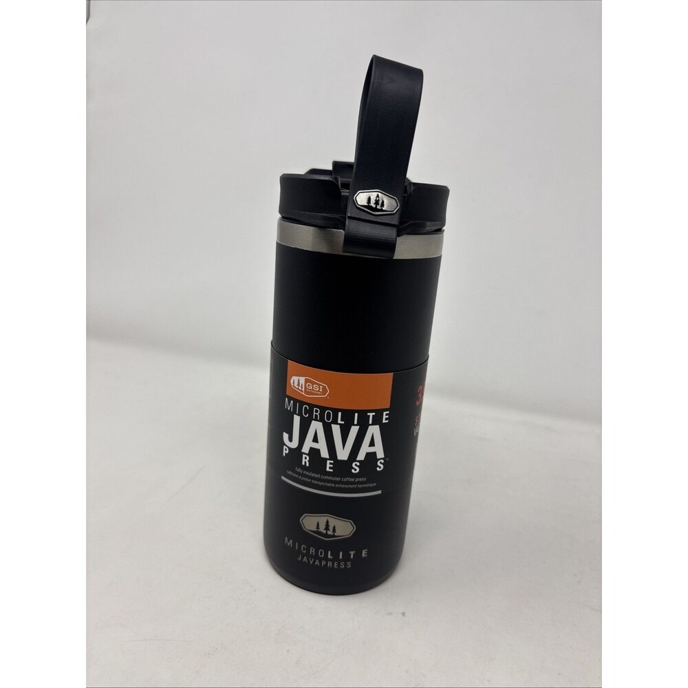 GSI Outdoors Microlite Commuter JavaPress French Press Travel Mug Black 14.3 oz